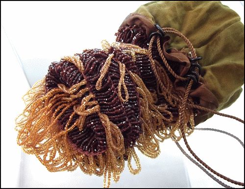 Signed Czechoslovakia Antique Art Deco Jewel Beaded Purse Opera Bag