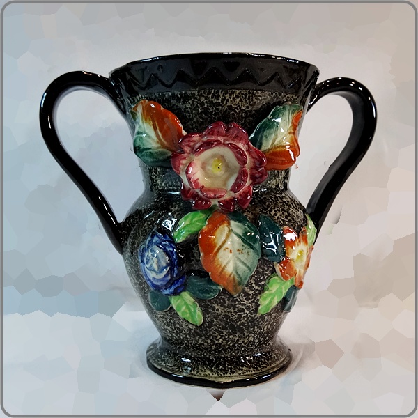 1960s Art Deco Vase Japanese Majolica Home Decor