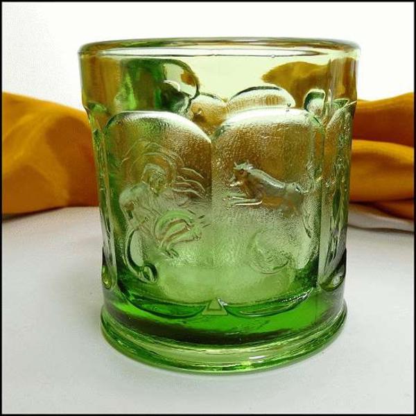 1960s Heisey Imperial Glass Mug Nursery Rhyme Childrens Collectibles