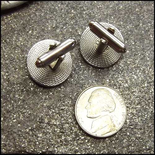 1950s Greek Revival Vintage Cufflinks Silver w Hematite