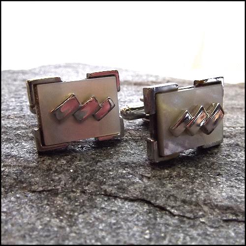 1950s Mother of Pearl Vintage Cufflinks