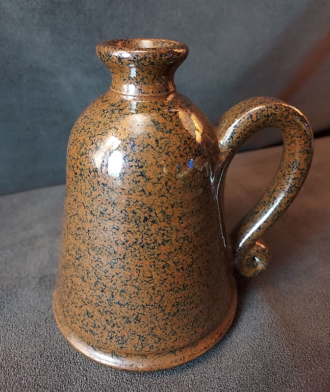 1980 Mt St Helens Vintage Pottery Vase Brown Weed Pot