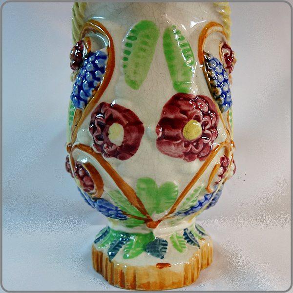 1930s Art Deco Vase Japanese Majolica Planter Home Decor