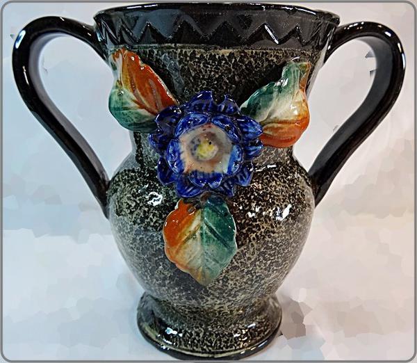 1960s Art Deco Vase Japanese Majolica Home Decor