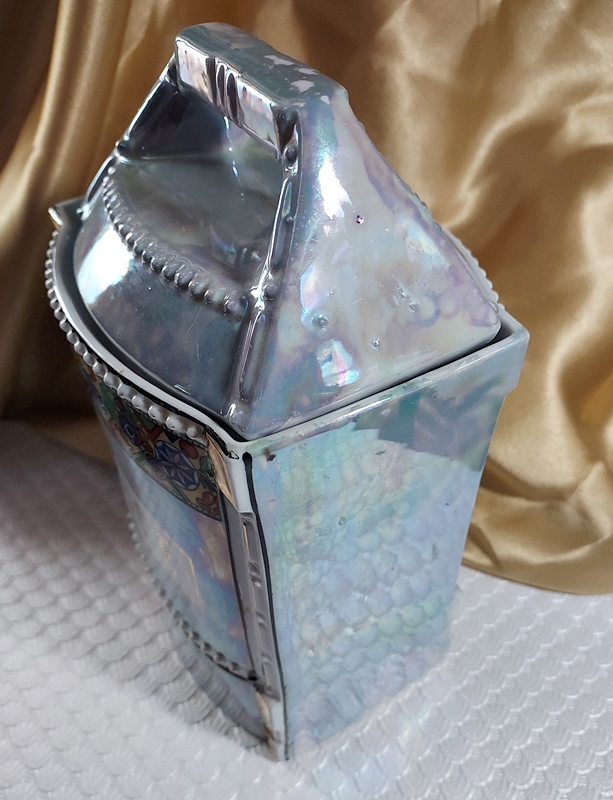 1930s Art Deco German Lusterware Rice Canister