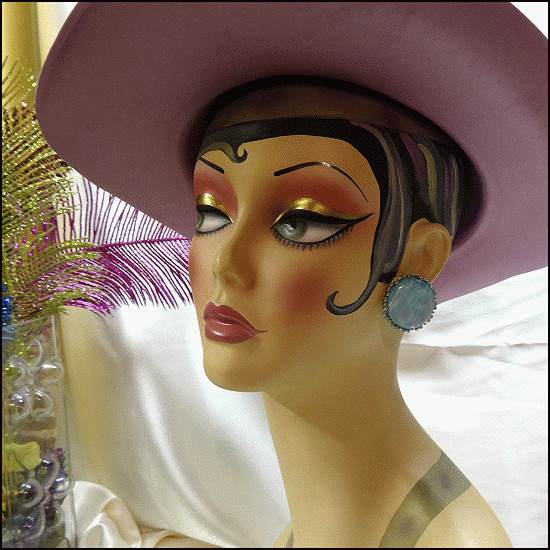 1950s Coro Vintage Clip Earrings Blue Pearl Lucite Buttons 