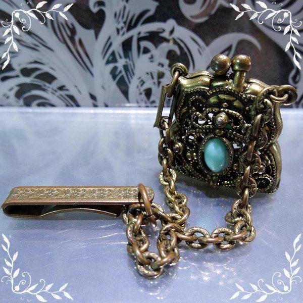 Early 1900s Antique Ladies Chatelaine Purse Necklace or Bracelet