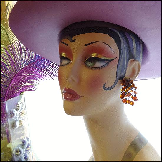 1950s West German Rare Tortoise Glass Dangle Vintage Earrings