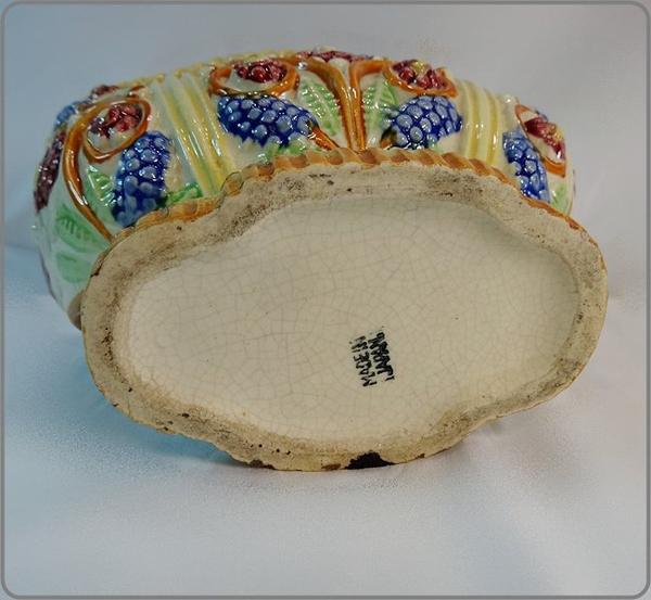 1930s Art Deco Vase Japanese Majolica Planter Home Decor