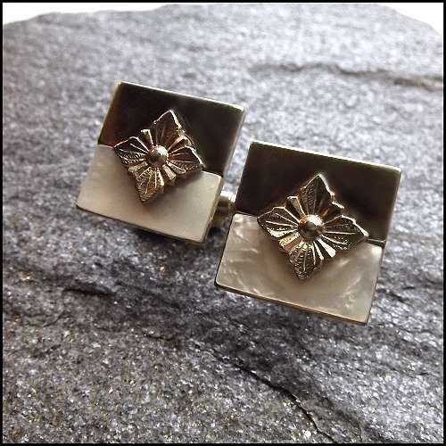 1950s Mother of Pearl Vintage Cufflinks