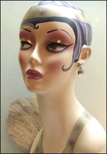 1950s Vintage Earrings Petite Silver Monograms Signed Lillian Vernon 