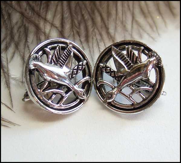 1960s Vintage Silver Goose Pin or Pendant w Earrings Set by Sarah Coventry 