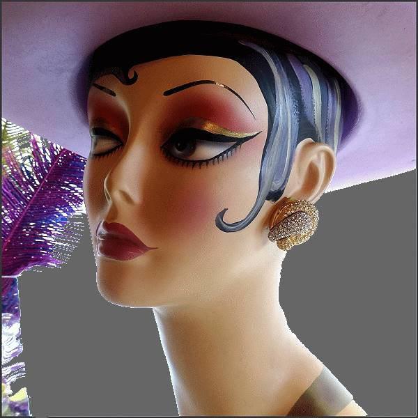 1980s Vintage Designer Swarovski Crystal Earrings Diamante Gold n Silver Ribbons