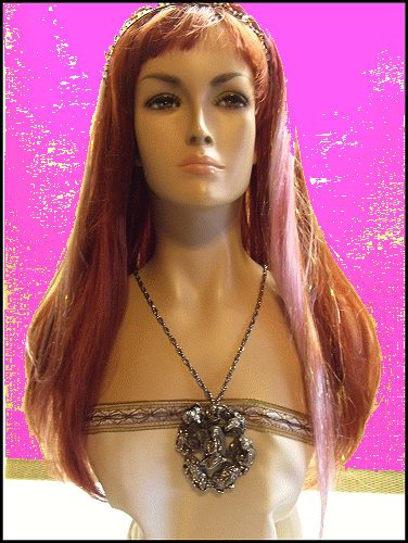 1970s Signed Tortolani Silver Zodiac BIG Pendant Vintage Necklace