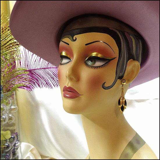 1950s Gold Black Diamond Dangle Vintage Pierced Earrings