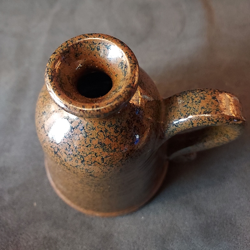 1980 Mt St Helens Vintage Pottery Vase Brown Weed Pot