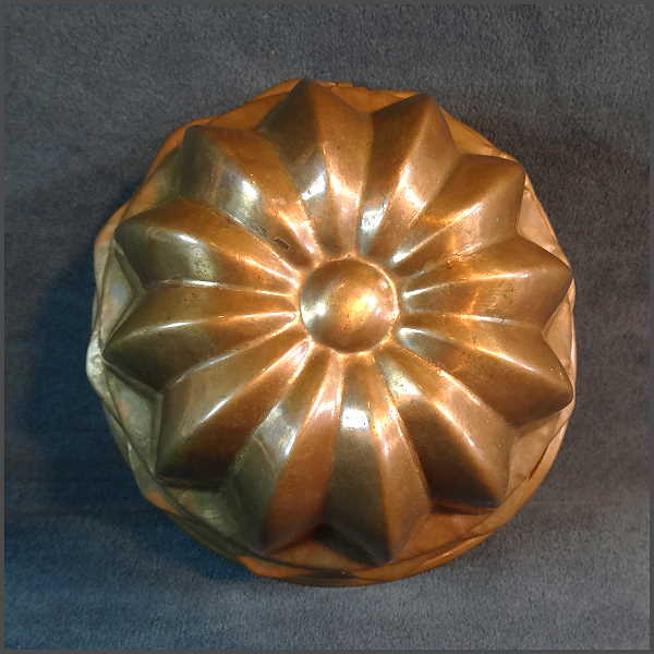 1920s Antique German Copper Mold Cake Jelly Kitchen Wares