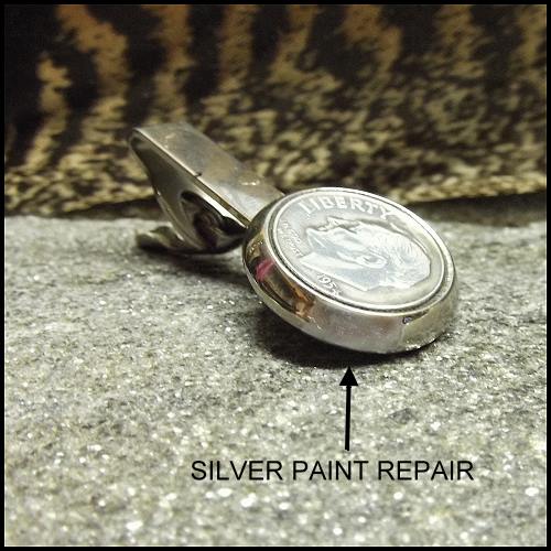 1950s Roosevelt Silver Dime Vintage Tie Clasp