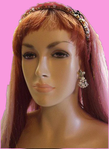 1950s Vintage Chandelier Earrings Superb Clear Crystal Dangles