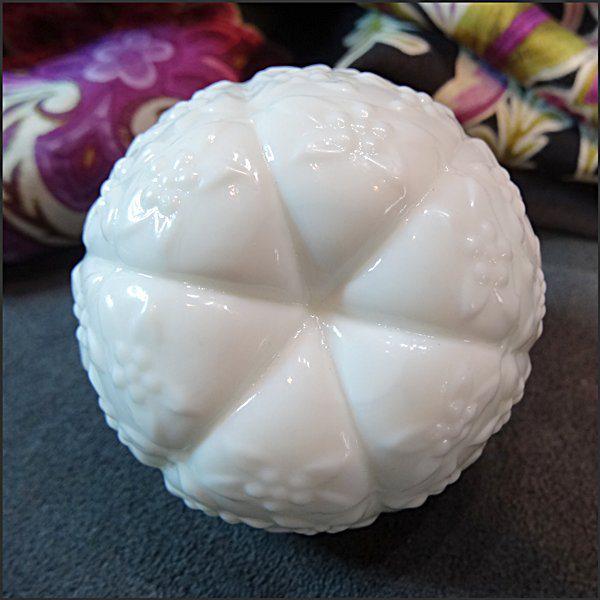 Antique Sugar Shaker Muffineer Challinor Opalescent Glass Flowers