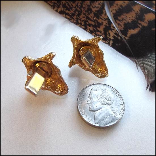 1950s Gold China Men Oriental Vintage Cufflinks