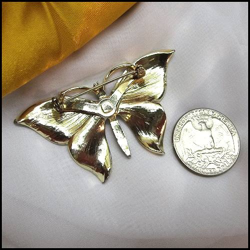 1970s Vintage Butterly Pin Hippie Neon Rainbow Pin