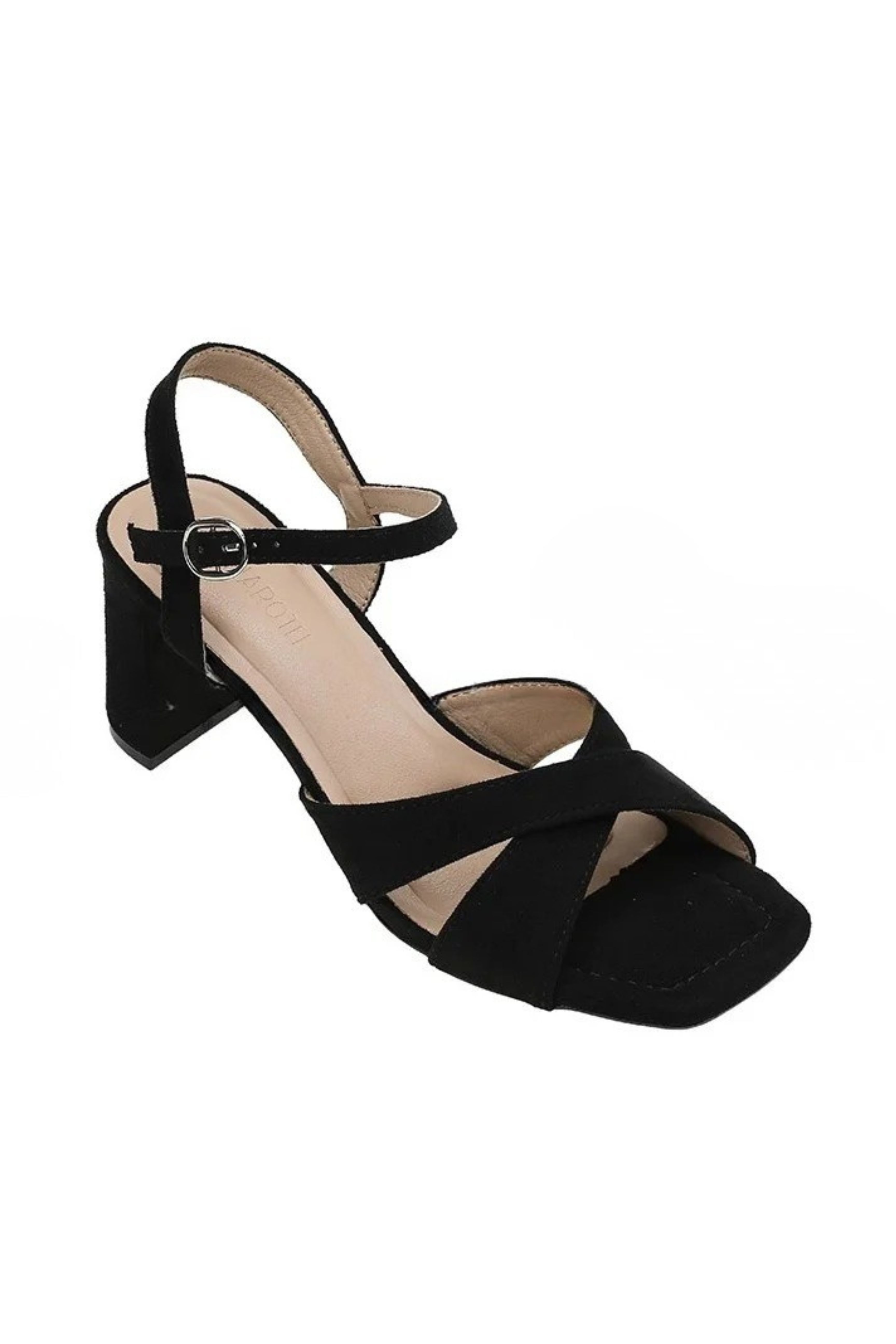  SANDALIAS DE TACÓN NEGRO