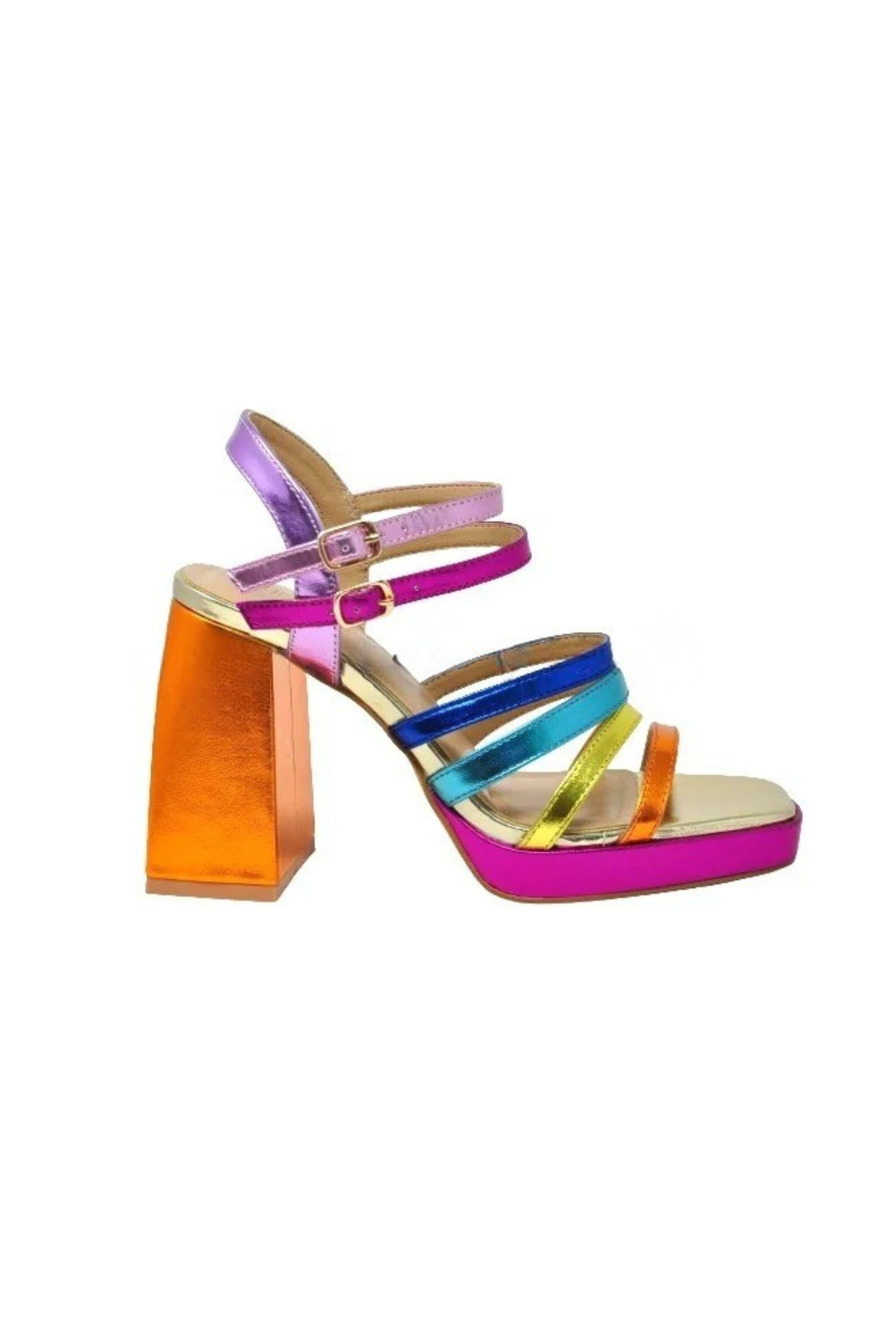  SANDALIAS MULTICOLOR DE TACÓN