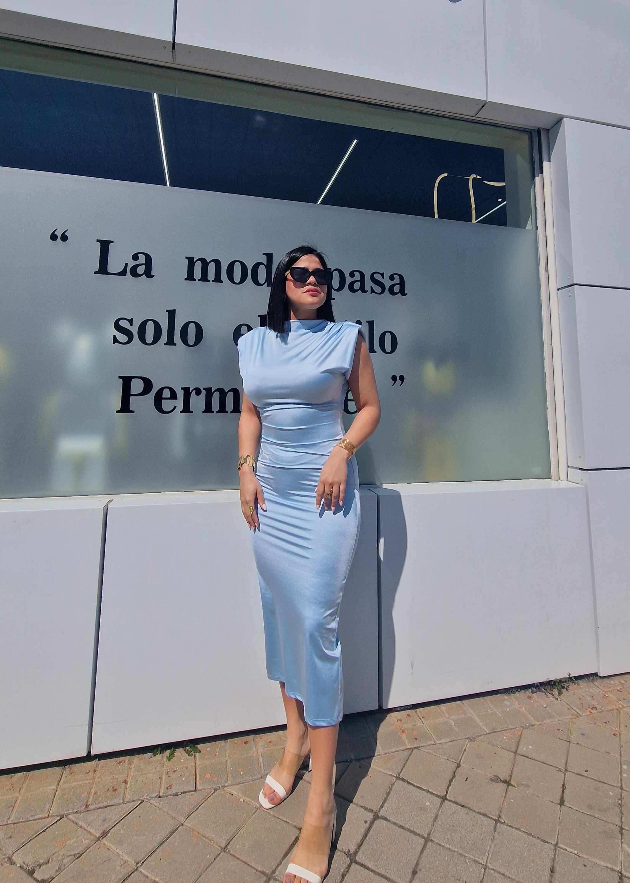 VESTIDO ELÀSTICO MIDI 