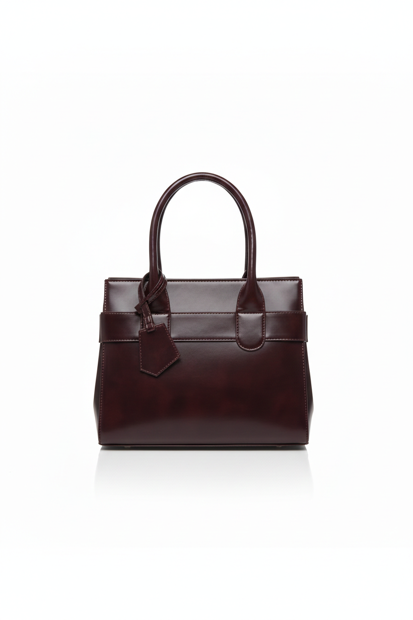 Bolsa de mano de piel