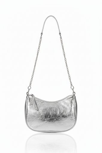 Bolso de hombro vinil rojo