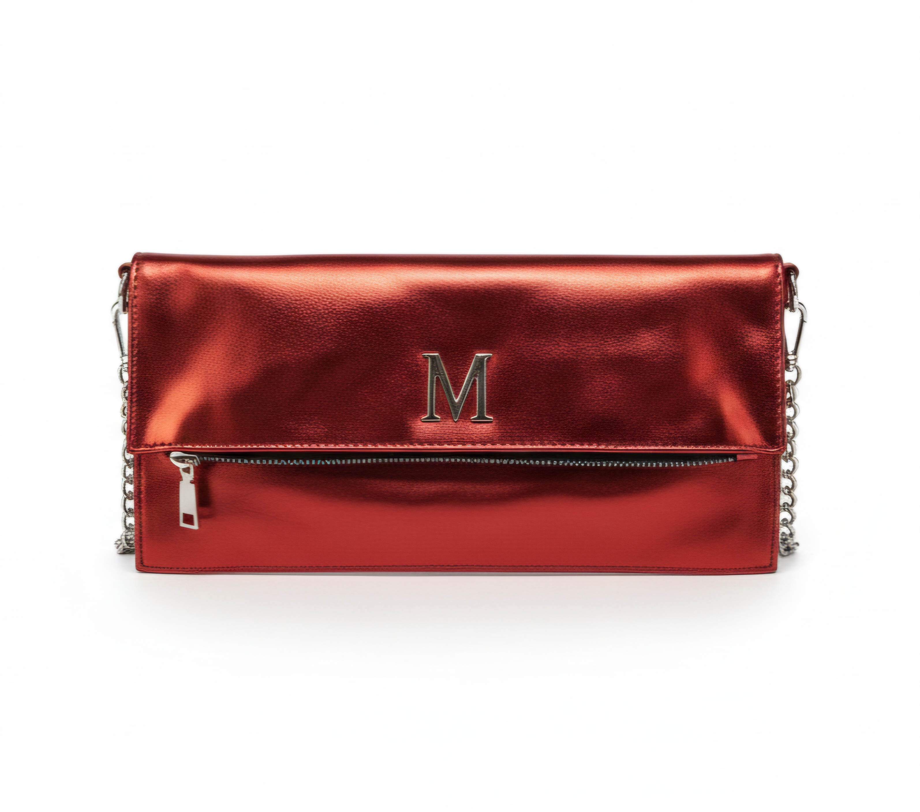 Bolso Rojo Metálico