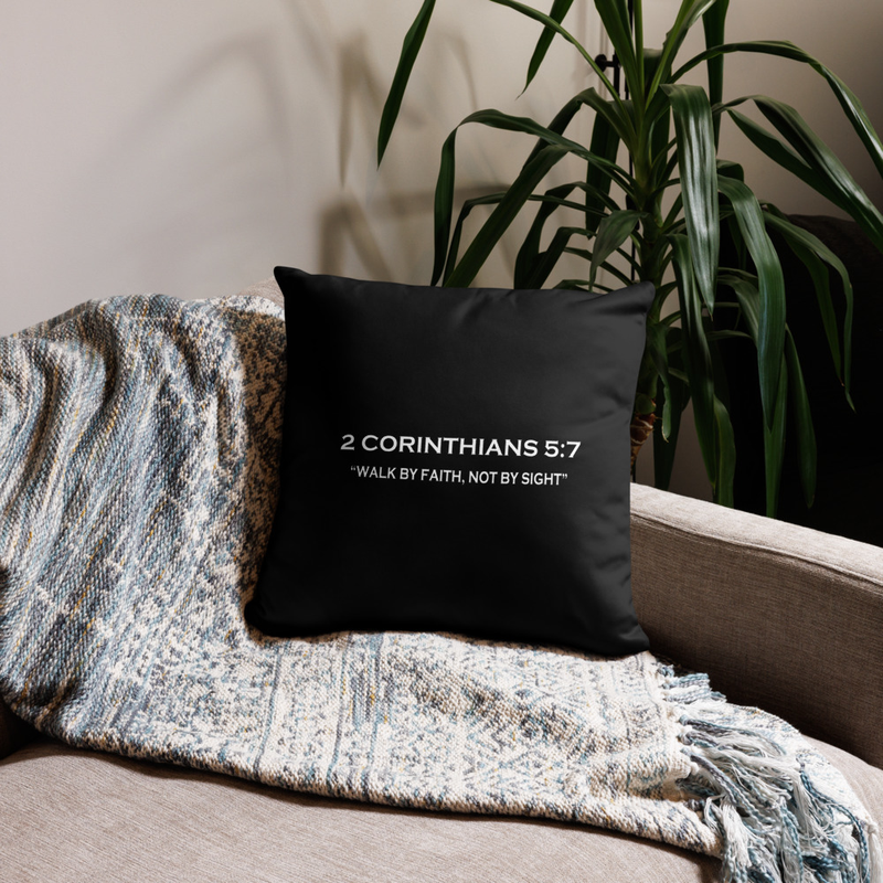 2 Corinthians 5:7 Throw Pillow