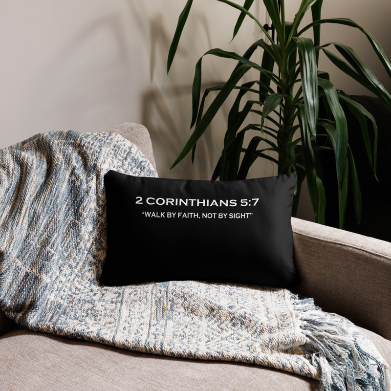 2 Corinthians 5:7 Throw Pillow