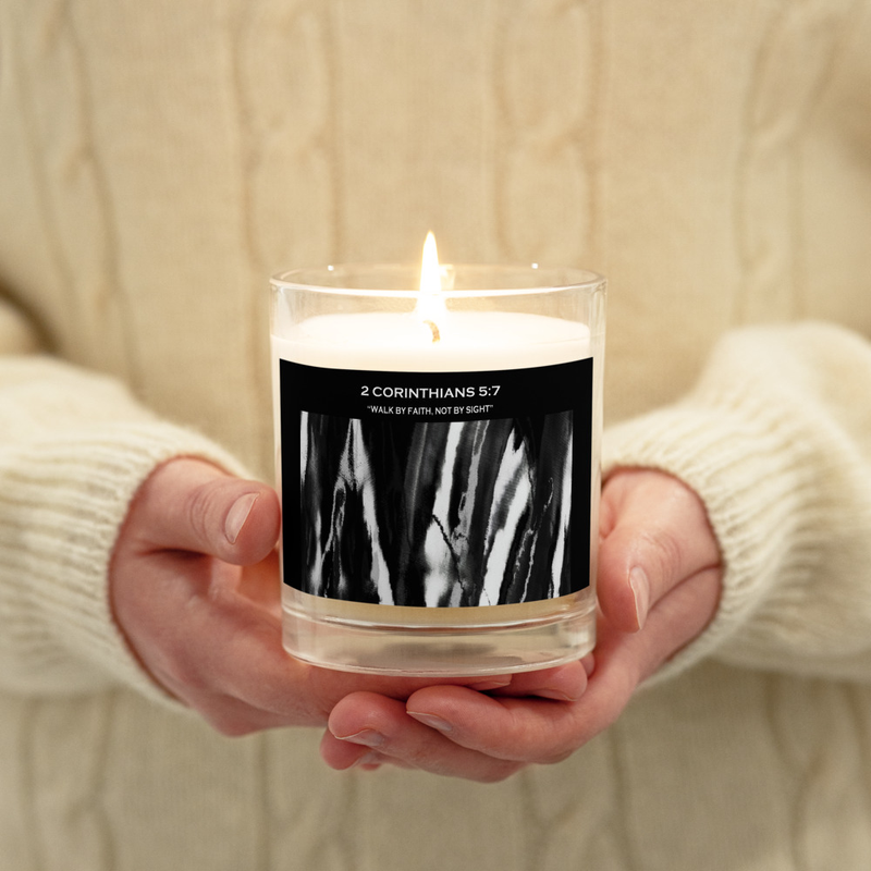 BlessedUp Glass jar soy unscented wax candle