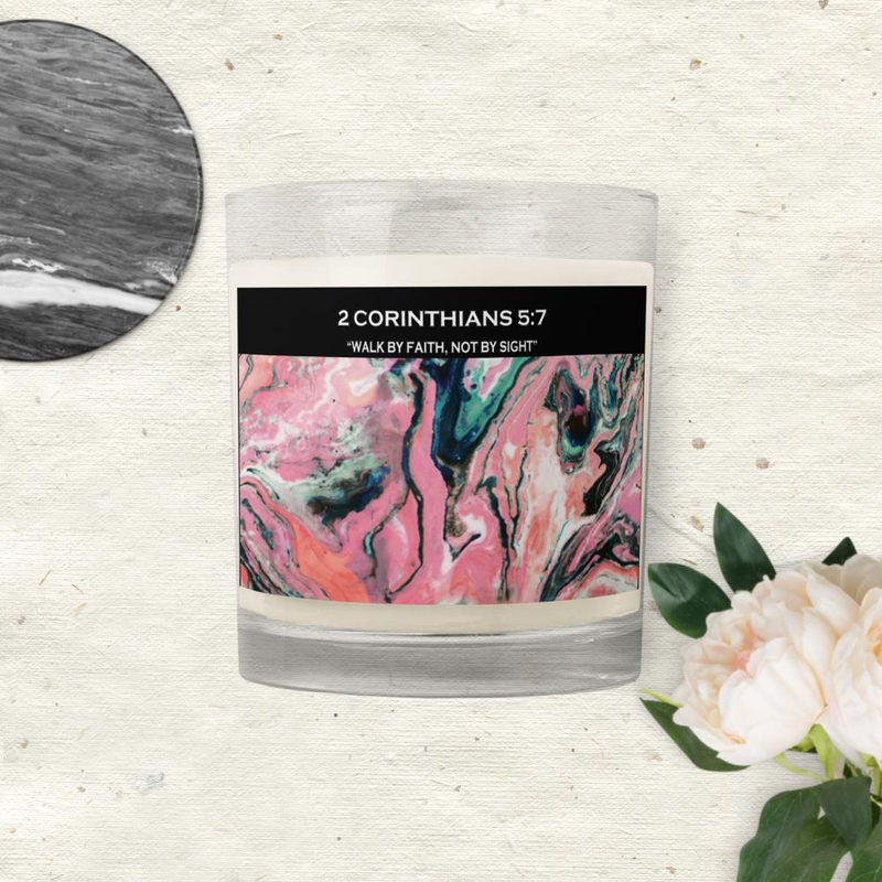 BlessedUp Glass jar soy unscented wax candle