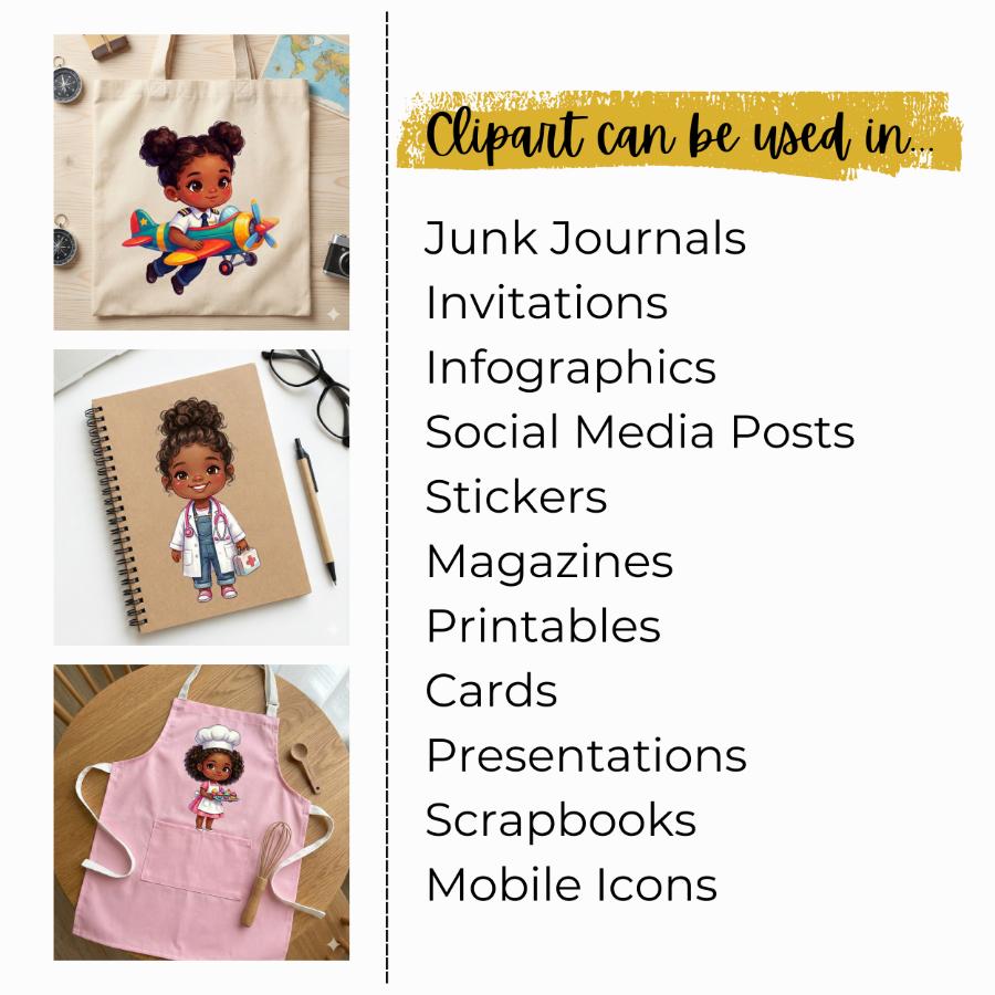 Little Professionals Clipart Collection