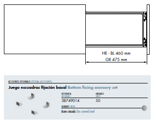 Botellero Extraíble 475mm