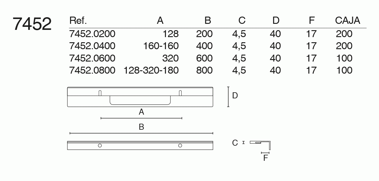 Tirador Kirpik 7452 16mm