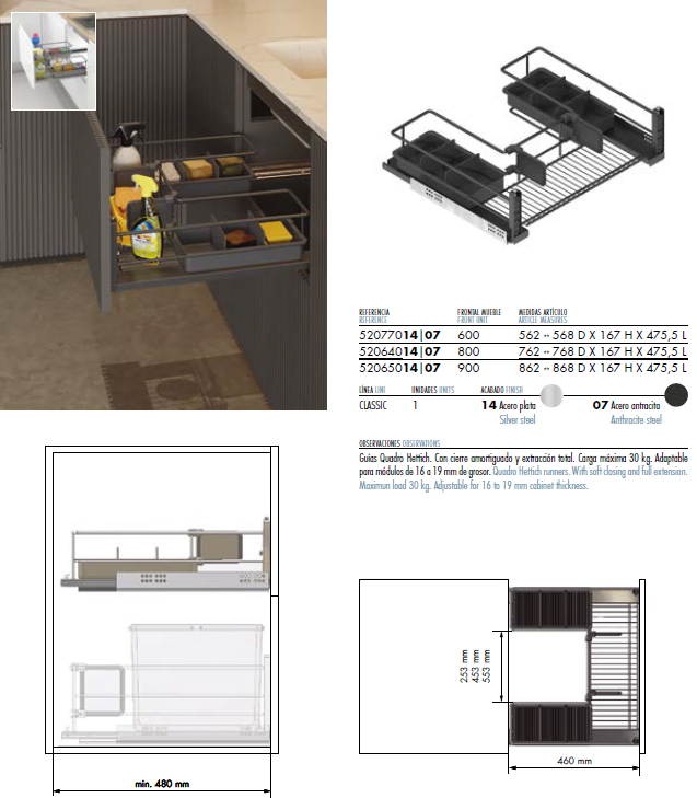 Cesto Cacerolero 475mm