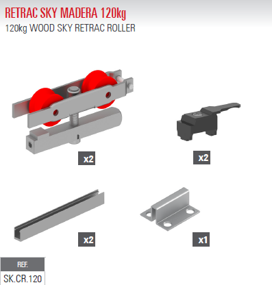 Retrac Sky Madera 120kg SK.CR.120