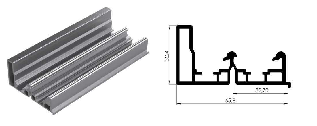 Perfil GS28-30 mm