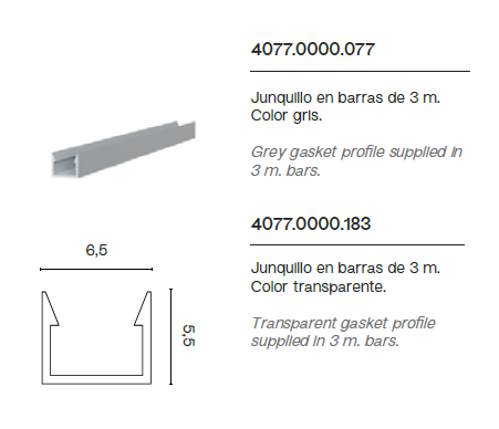 Junquillo en Barras de 3m 4077.0000.077
