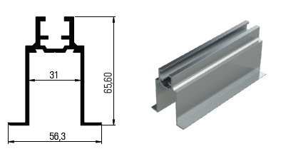 Portacarril Simple Pladur Plus Desmontable