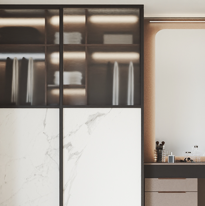 Perfil Superior e Inferior de Puerta Corredera Cuatro Collection