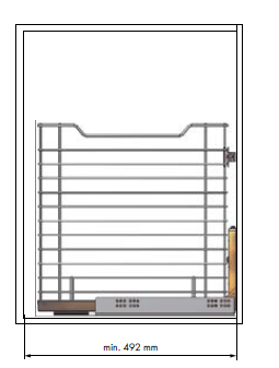 Tolva Ropa Extraíble 492mm
