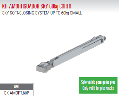 Kit Amortiguador Sky 60kg CORTO SK.AMORT.60P