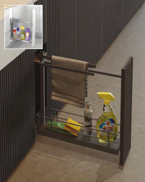 Soporte Paños Guías Laterales 460mm