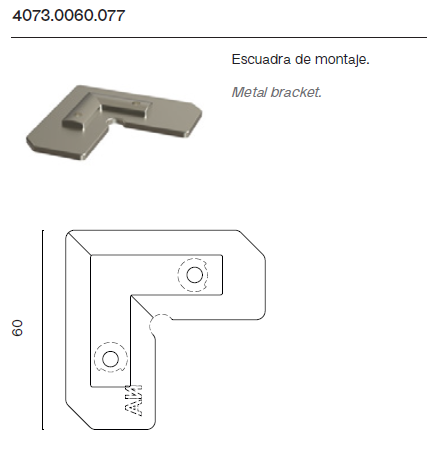 Escuadra de Montaje 4073.0060.077