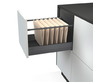 Varilla ovalada para cajón archivador